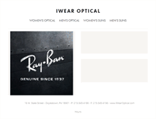 Tablet Screenshot of iwearoptical.com